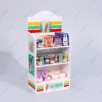 Miniature Shop Furniture Fridge Freezer Shelf Cool Drink Food Items Toy Mini Handcraft Dollhouse Simulation Scenario Display - Image 4