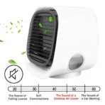 Desk Fan with Water Cooling Portable Cooling Fan 3 Speeds Desktop Fan for Home Office Bedroom