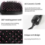 Hair Dryer Brush Portable Hot Air Brush Blow Dryer with Comb One Step Hair Dryer Comb Blower Brush Hair Straightener - Image 4