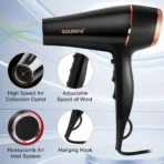 6-Level Professional Hair Dryer Salon Industrial Grade Quick Drying High Temperature Hair Styling Tool Barbecue for Home - Image 2