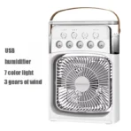 Super cooling desktop small fan spray air conditioning fan cooling miracle air cooler dormitory small USB electric fan - Image 11
