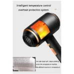 Kemei Powerful Electric Hair Dryer with Overheat Protection System New Hair Drying Machine No Hair Injury Water Ions Hair Blower - Image 3