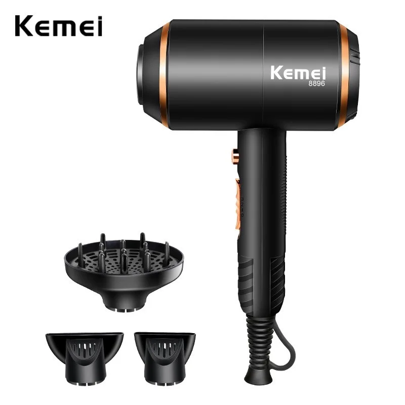 Sb84169b23d604b8ea5e214380eea62dbi.webp Kemei Powerful Electric Hair Dryer with Overheat Protection System New Hair Drying Machine No Hair Injury Water Ions Hair Blower - Image 1