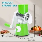 1 Set Super Efficient 3-in-1 Cheese Grater & Vegetable Slicer - Manual Food Processor for Effortless Kitchen Prep - Image 5