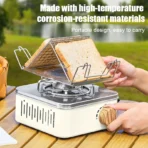 WESTTUNE Outdoor Multi-Purpose Toast Grill Portable Bread Toasters Folding Camping Stove Toaster for Hiking Garden Picnic Beach - Image 6