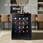 Mini Wine Cooler Fridge - Small Compressor Wine Cellar for Home, Hotel & Bar, UV Protection, Temp Control, Stainless Steel - Image 6