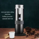 Single Serve Coffeemaker 2 in 1 Design Handheld One Button  Portable Coffee Machine Type C Rechargeable for Hiking - Image 2