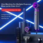 Electric Hair Dryer 5 in 1 Multifunctional Hair Straightener Negative Ion Hair Care Curler Blow Dryer Styling Set Strong Wind - Image 2