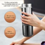 Single Serve Coffeemaker 2 in 1 Design Handheld One Button  Portable Coffee Machine Type C Rechargeable for Hiking - Image 4