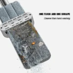 Magic Self-Cleaning Squeeze Mop Microfiber Spin And Go Flat Mop For Washing Floor Home Cleaning Tool Bathroom Accessories Set - Image 2