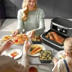 10.4L/5.2L Air Fryer Liners Silicone Reusable Heat Resistance Multifunction Tray for Ninja Af500 Other 9L/9.5L Double Air Fryers - Image 6