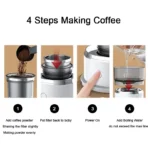 New Mini Portable Drip Coffee Maker for Office Home Outdoor Cordless Automatic Espresso Coffee Machine Easy To Operate Best Gift - Image 4