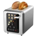Stainless Steel Toaster, Touch Screen, 2-Slice Automatic Home Bread Toaster, 6 Browning Levels for Breakfast Machine - Image 7