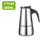 Coffee maker Moka Pot, 2/4/6 Cups Stainless Steel Cafe Percolator Maker, Italian coffee machine Fit Induction Cookers Coffeeware - Image 8