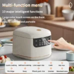 MultiCooker Electric Rice Cooker 110V 220V Non-Stick Pot 1-3 People Mini Cooking Machine Steamed Smart Rice Cooker Kitchen 2L - Image 5