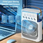 Super cooling desktop small fan spray air conditioning fan cooling miracle air cooler dormitory small USB electric fan - Image 3