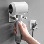 Waterproof Wall-Mounted Hair Dryer Organizer Space-Saving, and Durable, Ideal for a Clutter-Free Bathroom,Hair Dryer Holder - Image 2