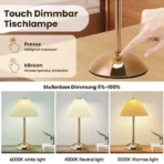 LED Table Lamp Creative Atmosphere Desk Lamp USB Rechargeable Table Lamp Vintage Bedroom Bedside Study Decorative Night Lights - Image 3
