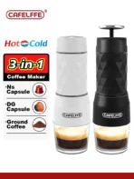 Cafelffe 3 In1 Portable Coffee Machine Hot/Cold Water Manual Espresso Maker For Capsule & Ground Hand Press Brewer hiking Travel