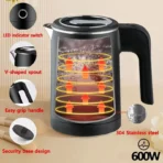 Travel Electric Kettle 500ML Stainless Steel Portable Water Boiler for Tea Coffee Home Office Camping Kitchen Smart Kettle - Image 4