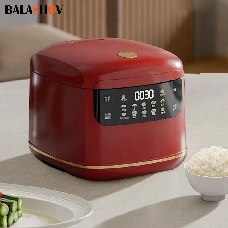 Sde6cef9deac948fabf70bbb34f962ed74.webp MultiCooker Electric Rice Cooker 110V 220V Non-Stick Pot 1-3 People Mini Cooking Machine Steamed Smart Rice Cooker Kitchen 2L - Image 1