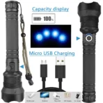 Rechargeable LED Flashlights 90000 Lumens Super Bright Zoomable Waterproof Flashlight with 3 Modes Powerful for Camping Hiking - Image 3