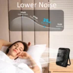 Desk Fan Portable Desktop Fan Mini USB Rechargeable Fans 5 Speed Adjustable 180° Foldable Portable Small Silent Fan for Office - Image 5