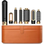 6 in 1 Multifunctional Hair Tool Blow Dryer Curler Ionic Hot Air Brush Straightener with Detachable Head - Image 12