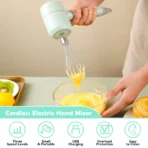 Electric Food Processors Set Portable Blender Mixer Kitchen Tools Hand Mixer Milk Frother Egg Beater Cake Baking Kneading Mixer - Image 5