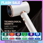 Hair Dryer, High-Speed Electric Turbine Airflow, Low Noise, Constant Temperature And Quick Drying, Suitable For Home Salons. - Image 2