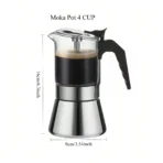 4/6/9Cup Coffee Maker Stainless Steel Espresso Maker Mocha Pot Espresso Maker For Home Kitchen Camping - Image 9