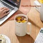 New Small 400ml Electric Kettle Portable 300W Multifunctional Travel Home Stainless Steel Electric Stew Cup Health Pot - Image 4