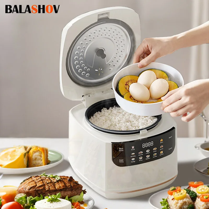Sf8a7e004a28445149a7e8d8a4bacde5eQ.webp Electric Rice Cooker Smart Multifunction Rice Cooking Machine Non-stick Liner For Food Warmer 2L Automatic Household Rice Cooke - Image 1
