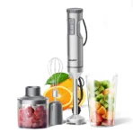 Hand Immersion Blender 1000W Powerful 4-in-1,Stainless Steel Stick Food Mixer,700ml Mixing Beaker,500ml Processor,Whisk - Image 7