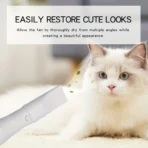 3-in-1 Quiet Pet Hair Dryer, Pet Grooming Brush, Hot Air Brush For Grooming And Hair Removal, Smooth And Efficient Drying - Image 3