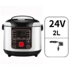 Portable Car Rice Cooker 2L Electric Truck Multi-Cooker Soup Porridge Cooking Food Steamer Electric Lunch Box 12V or 24V - Image 7
