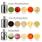1 Set Super Efficient 3-in-1 Cheese Grater & Vegetable Slicer - Manual Food Processor for Effortless Kitchen Prep - Image 3